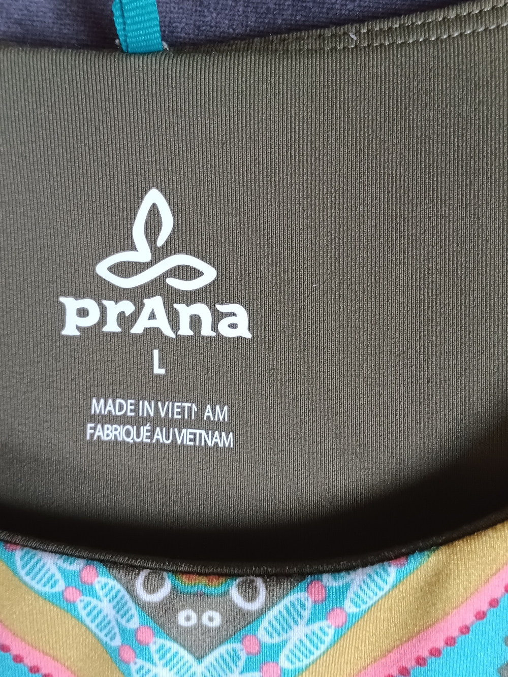 PrAna Colorful Geometric Tank Dress in Teal, Pink & Olive - Picture 2 of 6